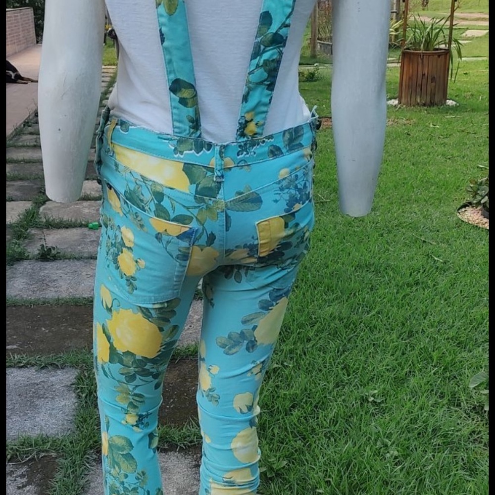 Farm Rio denim jumpsuit overalls - Picture 5 of 5